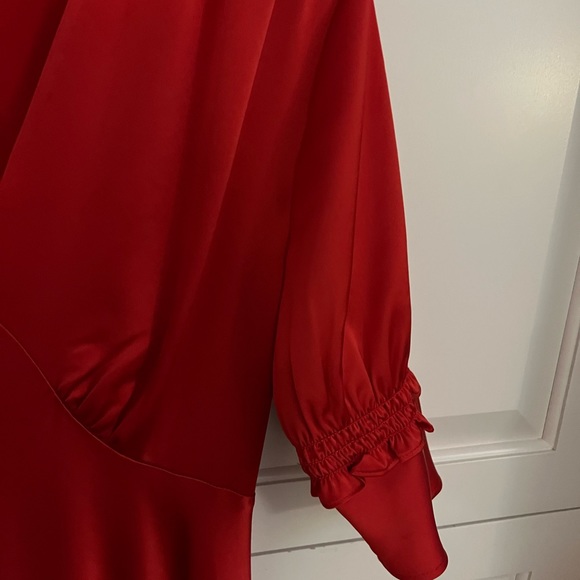 Red Silk Dress - Picture 4 of 9